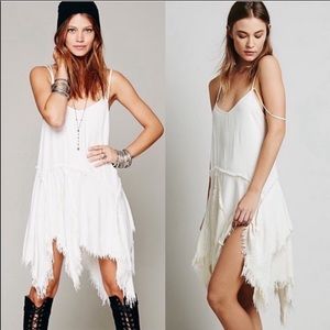 *FREE PEOPLE* tattered slip dress